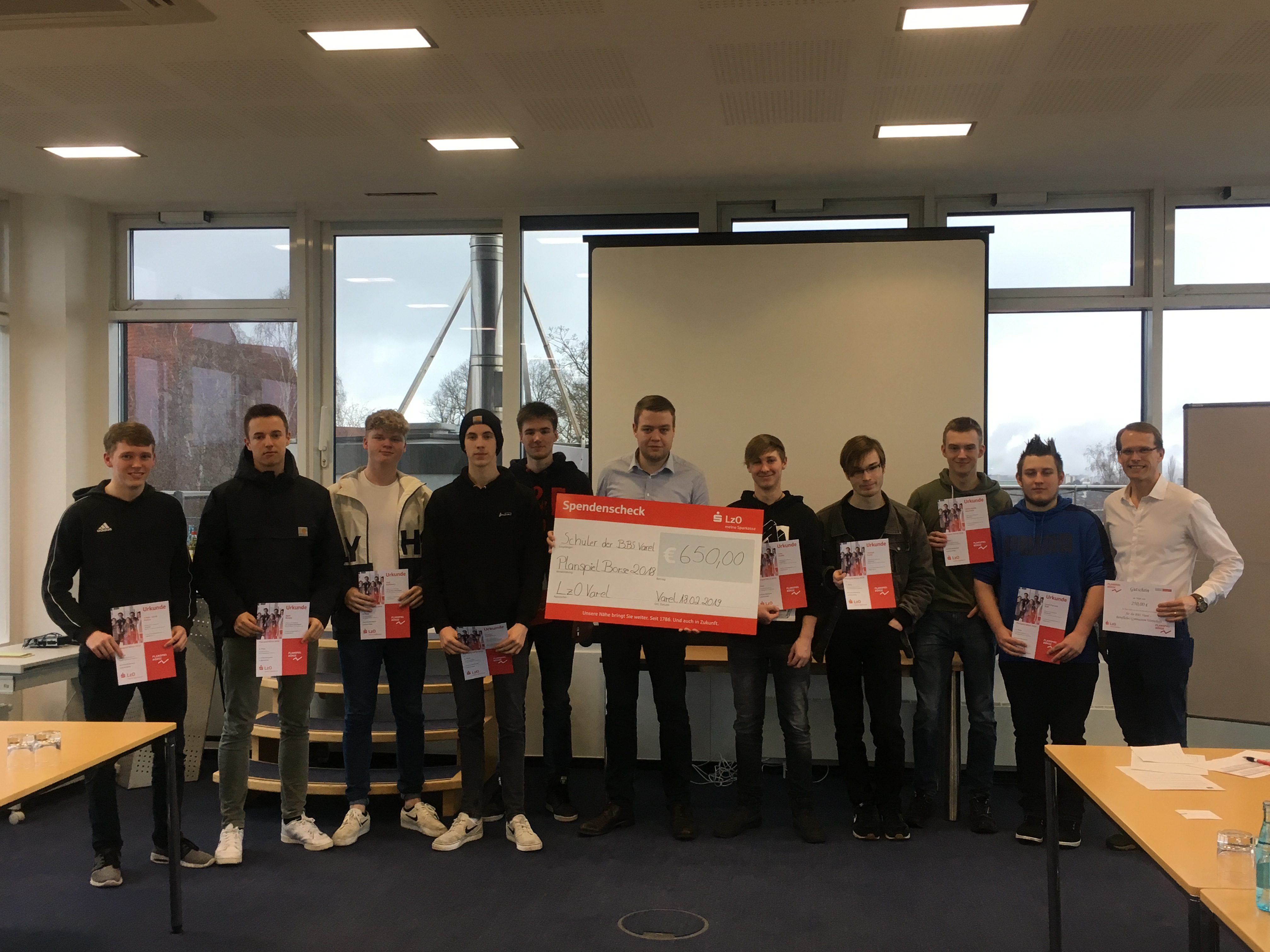 Gewinner des Planspiels Börse 2018